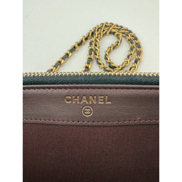 Chanel Lucky Charms 2.55 Black Double Zip WOC Wallet Clutch Bag - Picture 9 of 16